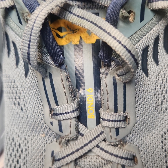 HOKA One One Bondi 6 Men's Blue Running Shoe Size 12.5 - Picture 8 of 9